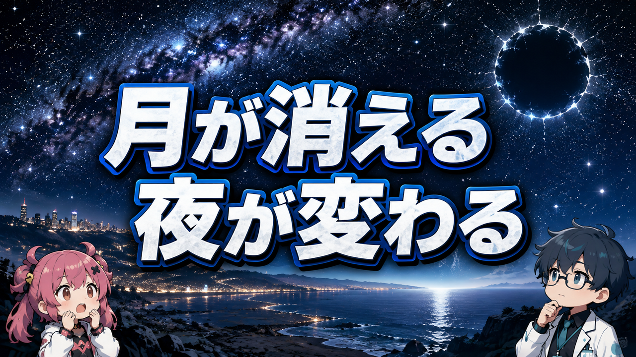 もし、今夜月が消えたら？｜潮・自転・夜空が変わる地球シミュレーション
